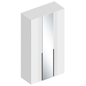 Шкаф 3ств. Вита с зеркалом 1200*520*2200 (Белый лофт/Софт айс)