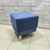 Пуф Айрин (Ткань велюр Велутто 48 арт. ТП 325 морской лазурный) 