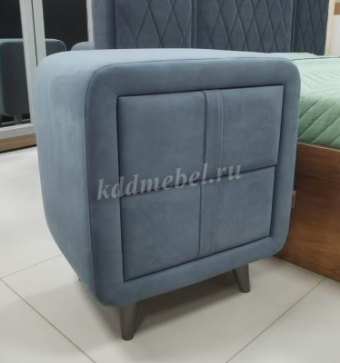 Тумба прикроватная Софи-2 (Графит велюр)