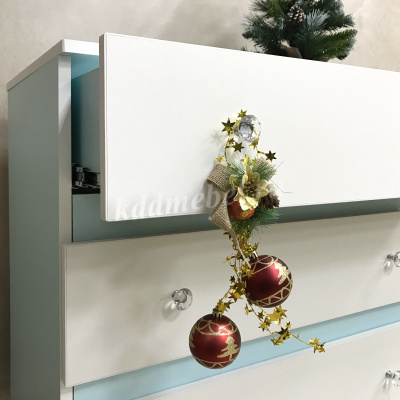 Комод Тифани КМ-07 (Кенди/Белый)