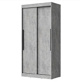 Шкаф-купе Лето-2 1.0 без зеркал (Цемент светлый)