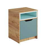 Тумба Rich ТМ-001 (Дуб Крафт золотой/Мята/Сумеречно голубой)