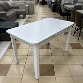 Стол обеденный раздвижной 1900 пластик Baut (Белый матовый 016/Опоры белые)