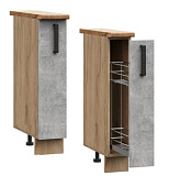 Шкаф нижний ШНБ 200 Кухня Модена (Дуб Серый) БЕЗ СТОЛЕШНИЦЫ