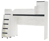 Кровать двухъярусная Гретта (Дуб крафт белый/Антрацит)