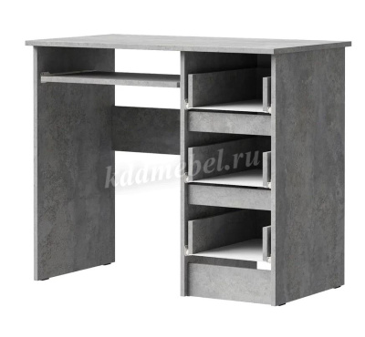 Стол письменный правый Лето МС-6 (Цемент светлый)