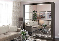 Шкаф-купе Танго 1.8 зеркало Р (Венге)