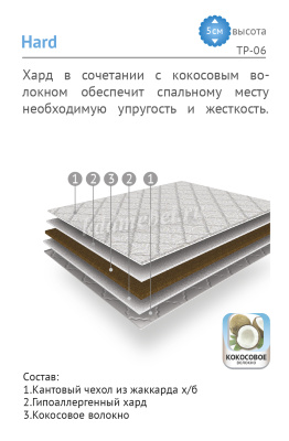Наматрасник Topper Хард 1800*2000