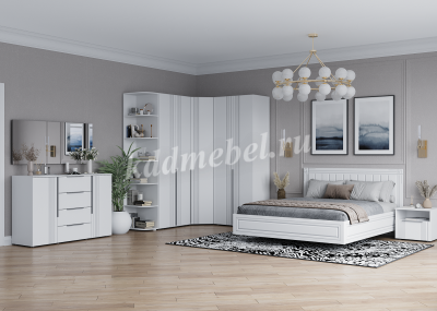 Тумба прикроватная Вита с ящиком и нишей 500*450*450 (Белый лофт/Софт айс)