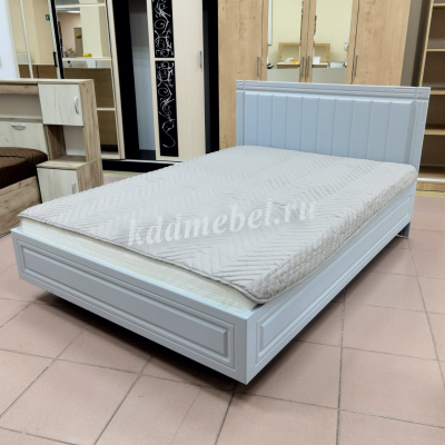 Кровать Вита 1.6 с настилом (Силк маус серый)