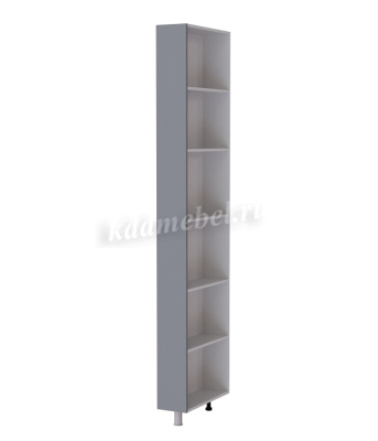 Пенал торцевой открытый ПТ235 кухня Тоскана (Белый/Дуб крафт золотой)