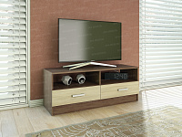 Тумба ТВ 1 (Ясень шимо темный/Ясень шимо светлый)