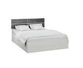 Кровать Теана 1.6 с настилом ДСП 2С (Ясень анкор светлый/Мрамор дарк)