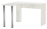 Стол письменный угловой Крафт белый мал