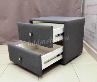 Тумба прикроватная Твист (Рогожка/Серый)