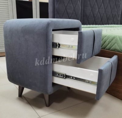 Тумба прикроватная Софи-2 (Графит велюр)