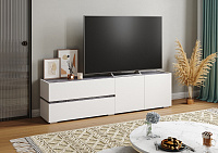 Тумба ТВ Аркон (Белый/Бетон темный)