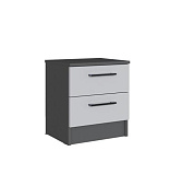 Тумба прикроватная Вегас (Графит серый/Камень серый)