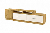 Тумба Лего под ТВ-2 (Дуб крафт золотой/Белый)