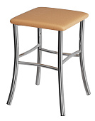 Табурет Квадрат (Бежевый крокодил экокожа)