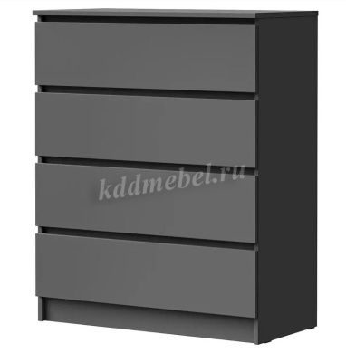 Комод Лето-4 0.8 (Графит)