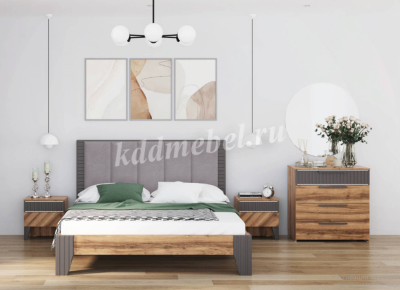 Комод Моника мод 14 (Авелано/Графит антистрейч)