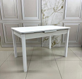 Стол обеденный раздвижной Лидер 1200*800 7055PS (Белый иней)