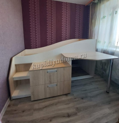 Кровать детская Скаут NEW (Дуб сонома/Белый)