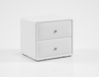 Тумба_Твист_кожа_бел Тумба_Твист_кожа_бел