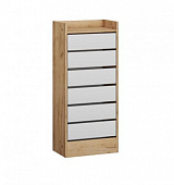 Обувница Ямайка-1 (Дуб крафт золотой/Белый древесные поры)