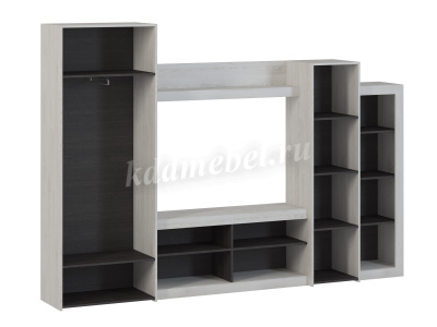 Гостиная Оскар 4 (Сосна белая Loft/Венге)