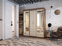 Шкаф-купе Лорд (Ясень шимо темный/Ясень шимо светлый)